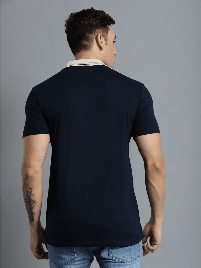 Marco Cotton Poly Polo T-Shirt - Blue Nights
