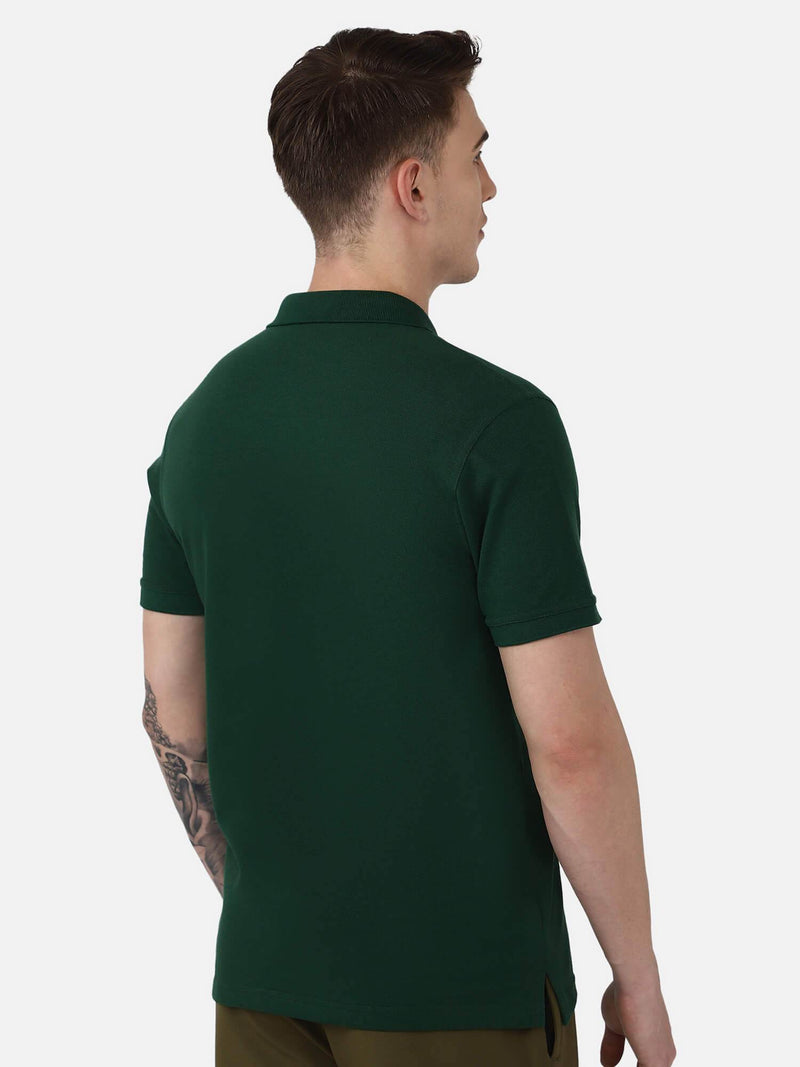 Dany Poly Cotton Polo T-Shirt - Evergreen