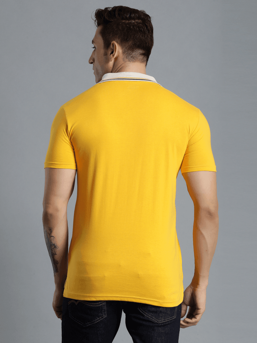 Marco Cotton Poly Polo T-Shirt - Gold
