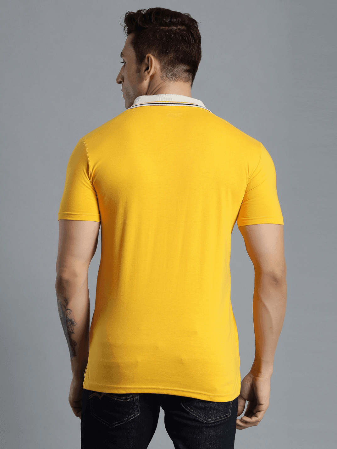 Marco Cotton Poly Polo T-Shirt - Gold