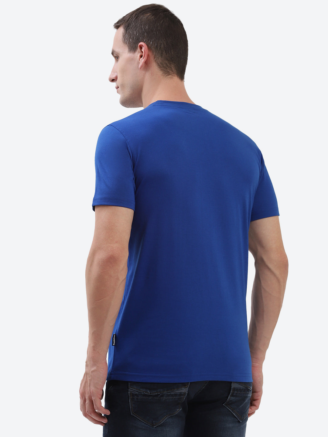 Cam Cotton Poly T-Shirt - Blue