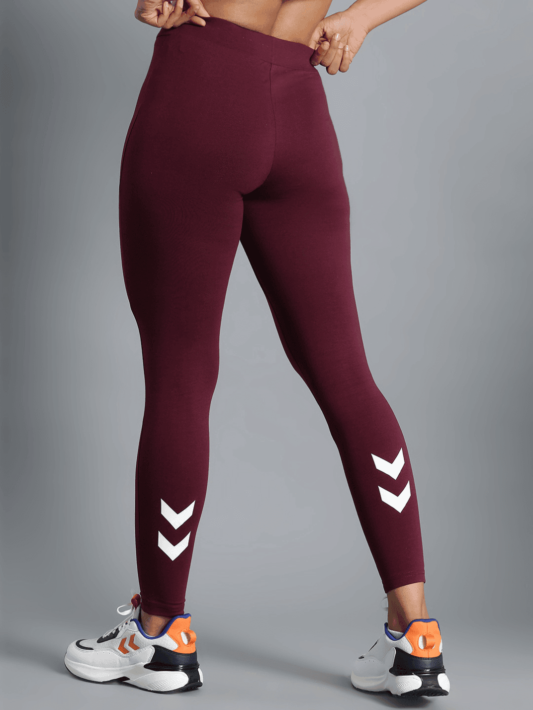 Daily Slim Fit Cotton Elastane Tights - Burgundy