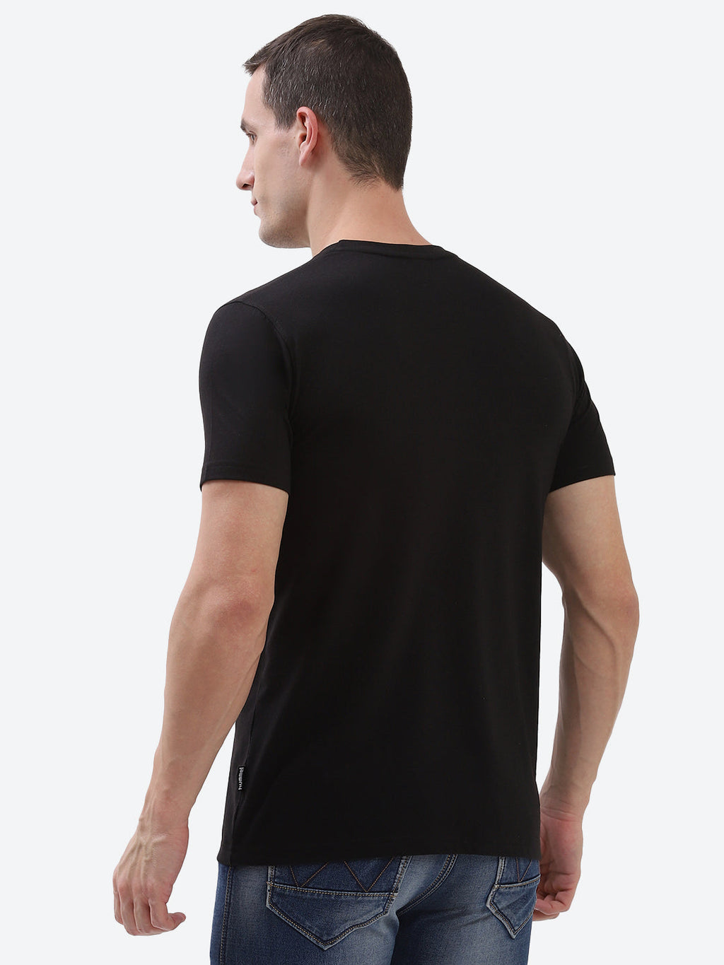 Cam Cotton Poly T-Shirt - Black