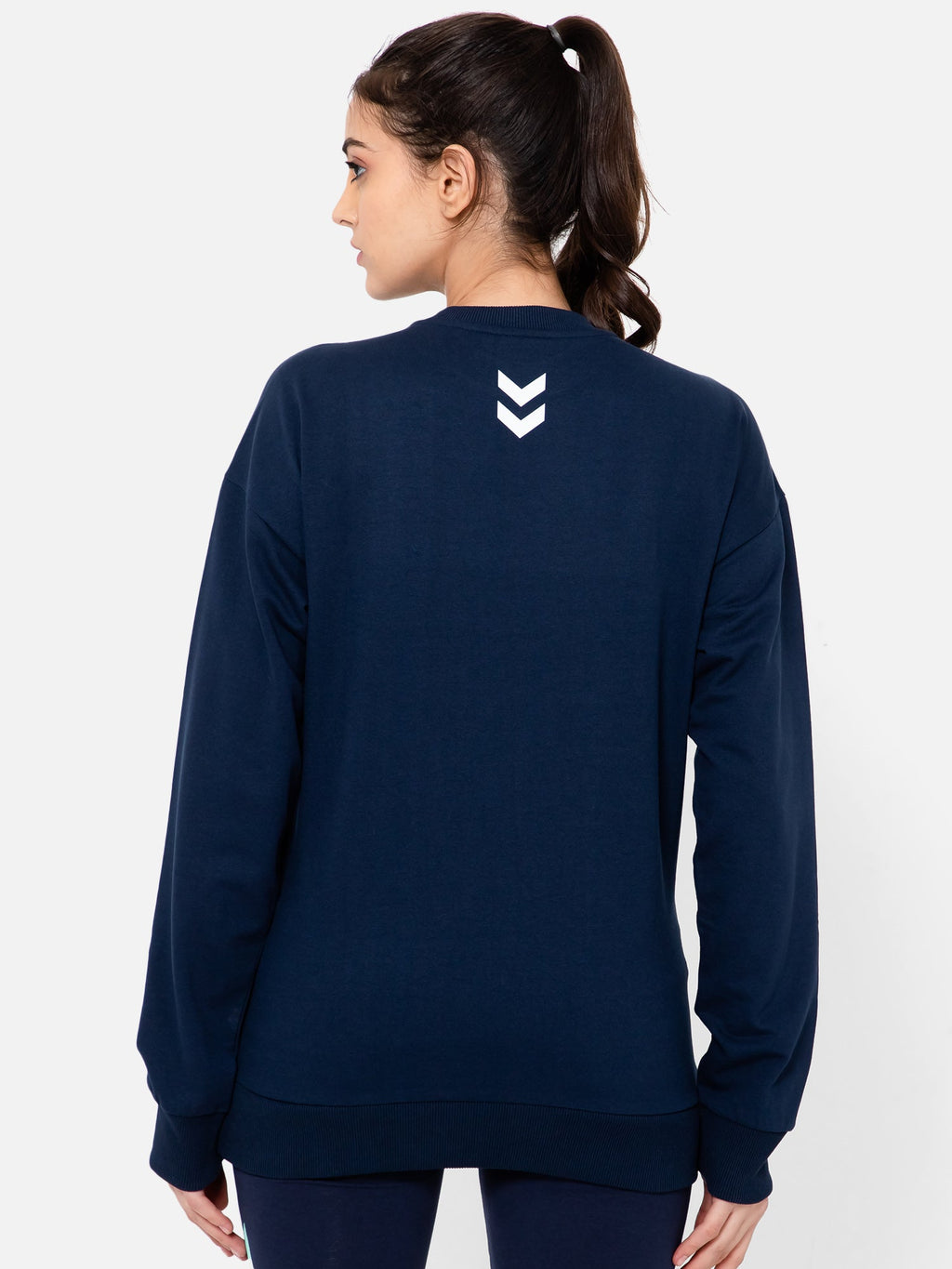 Casoi Cotton Poly Sweatshirt - Navy