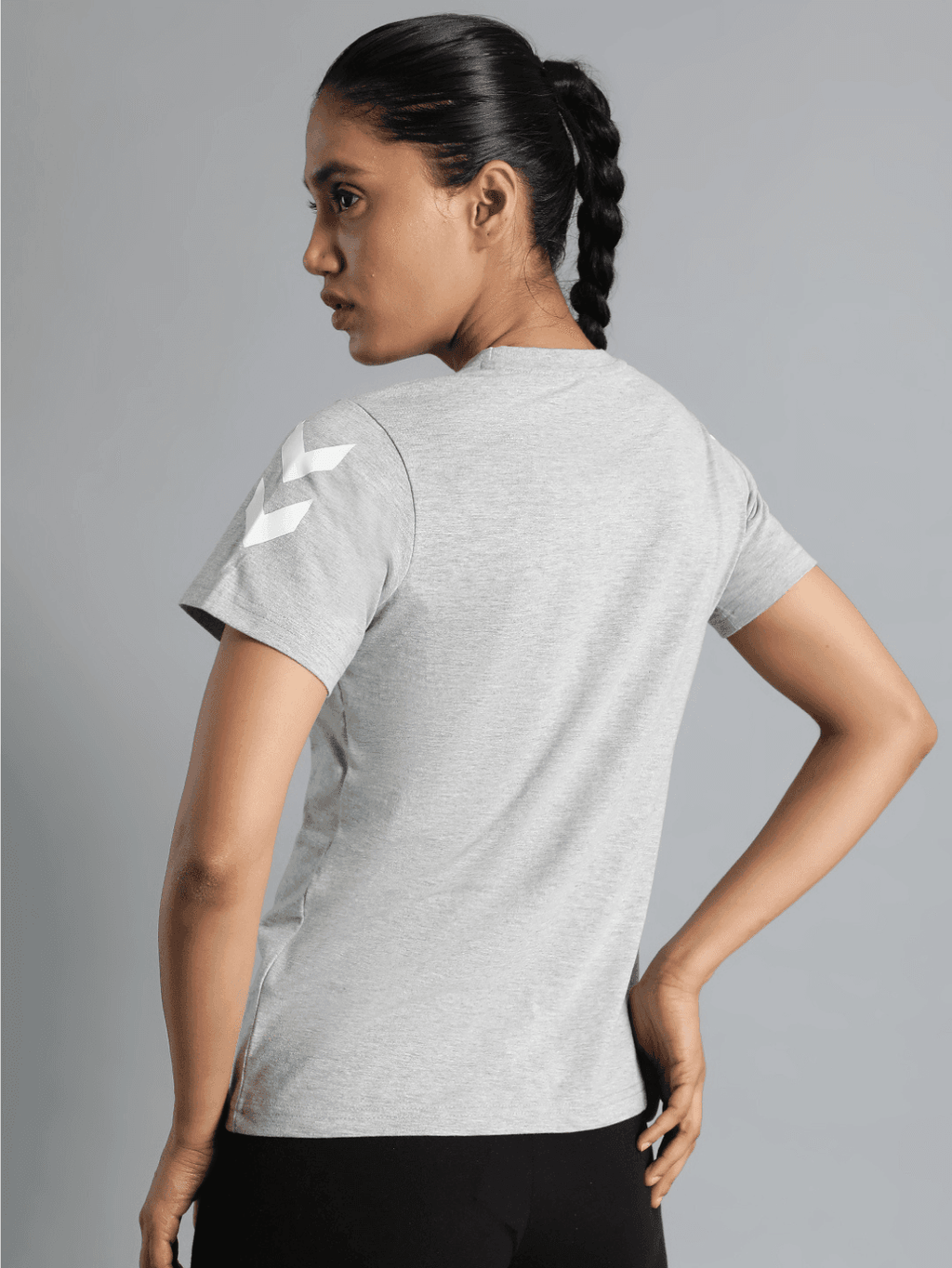 Go Cotton Poly T-Shirt - Grey Melange