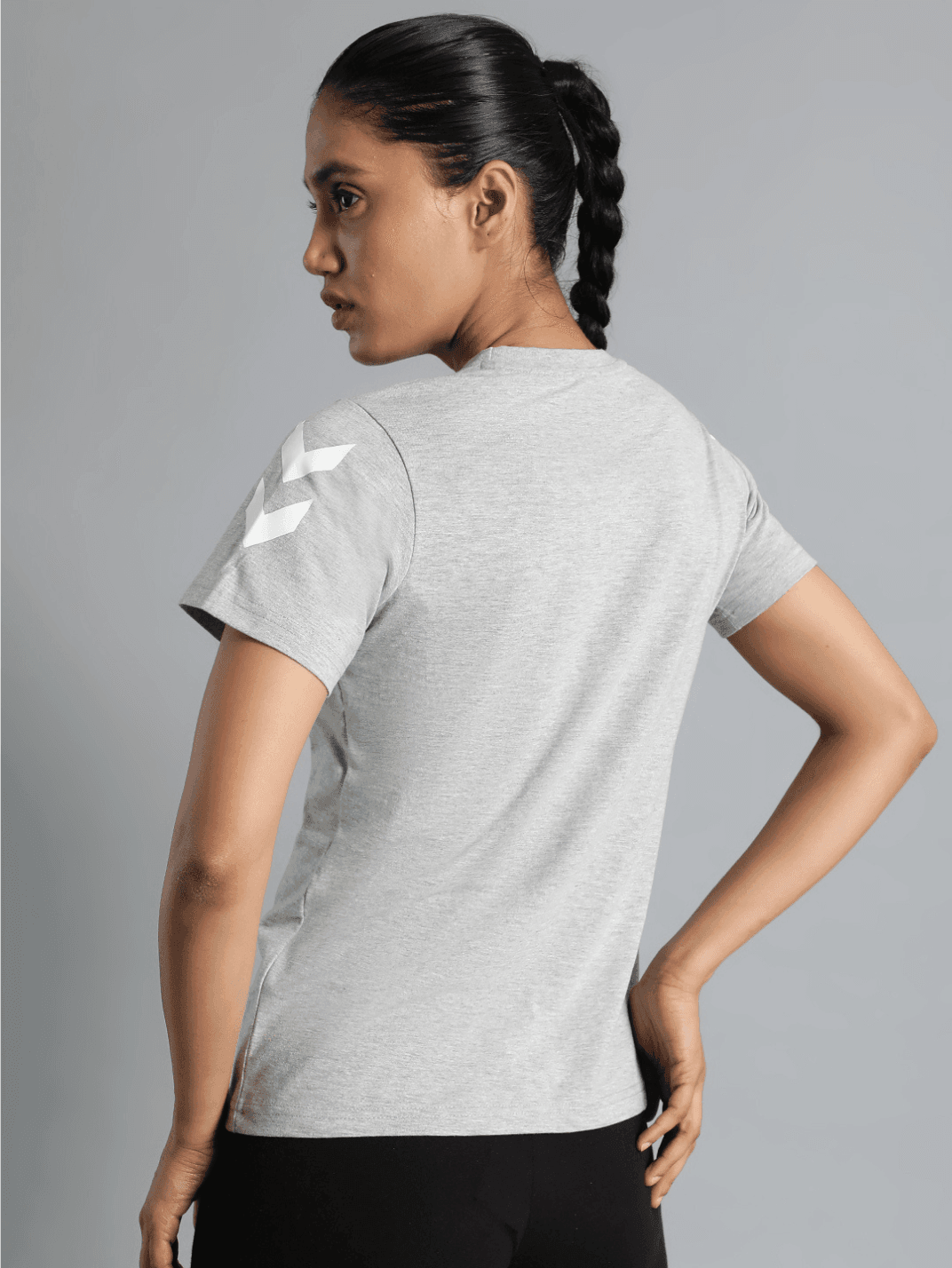 Go Cotton Poly T-Shirt - Grey Melange