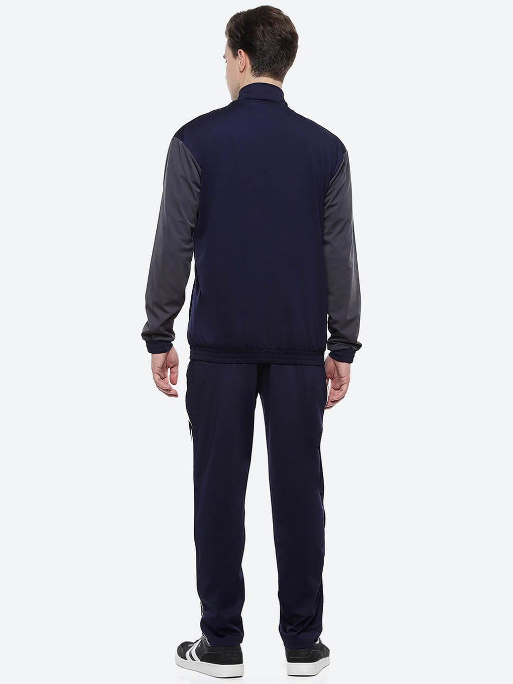 Sladie All-Weather Polyester Tracksuit - Navy/Grey