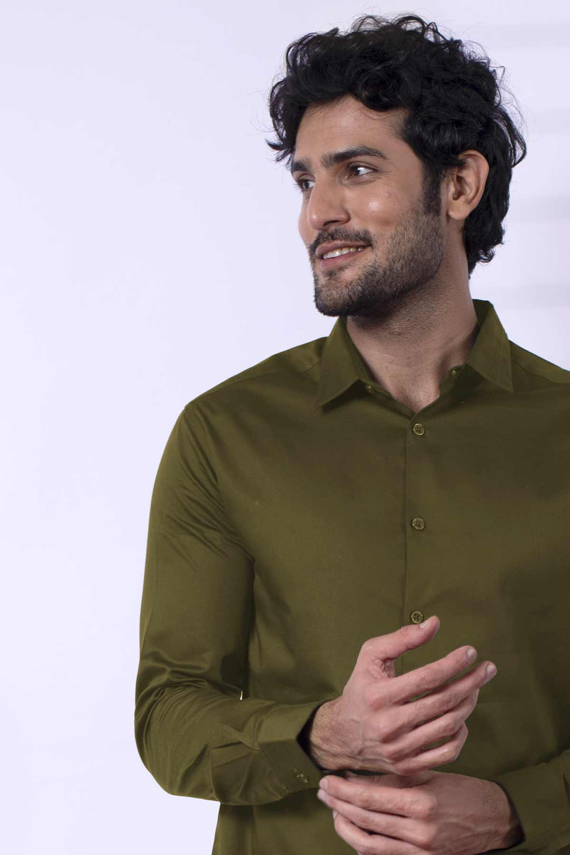 Pickle Green Classic shirt - Regular fit