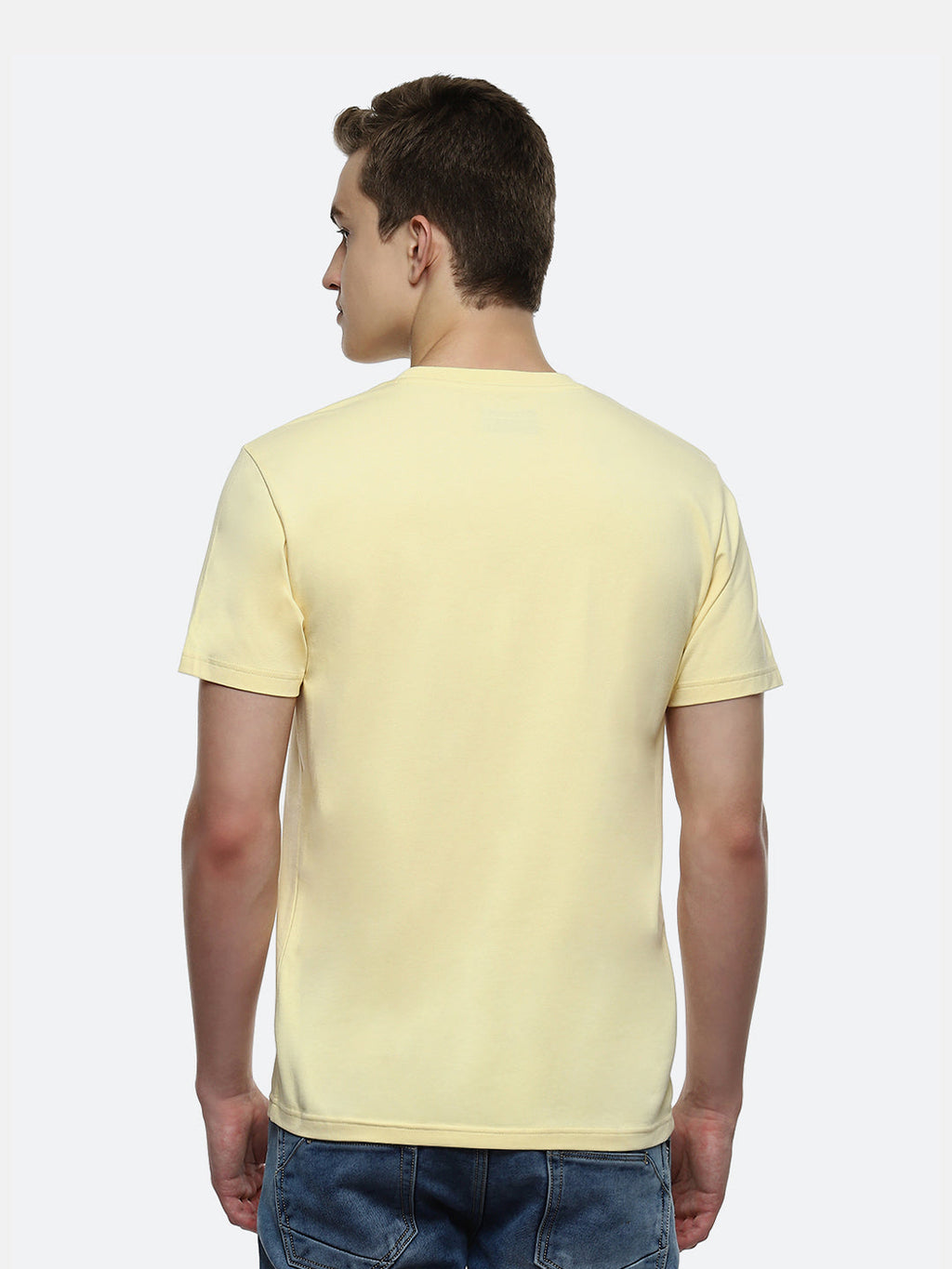 Fringe Organic Cotton Elastane T-Shirt - Sports Yellow