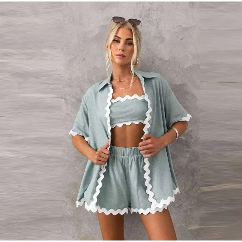 Oliver Summer 2 Pc Coord Set - Mint