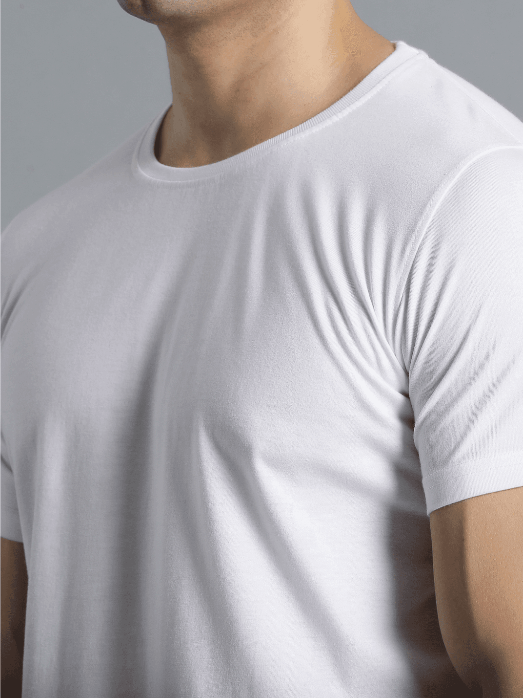 Cam Cotton Poly T-Shirt - White