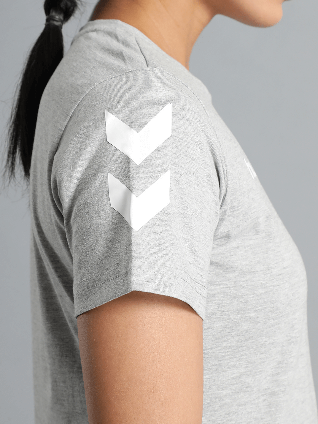 Go Cotton Poly T-Shirt - Grey Melange