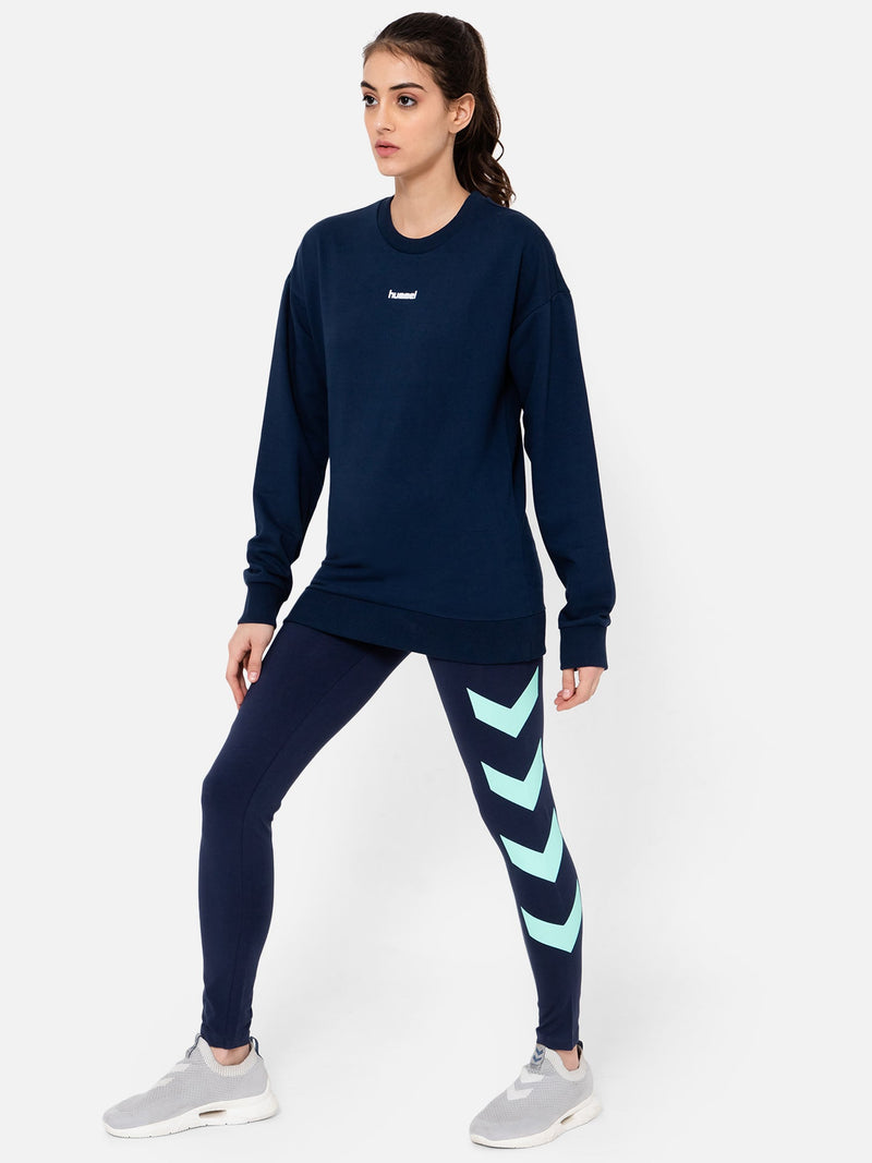 Casoi Cotton Poly Sweatshirt - Navy
