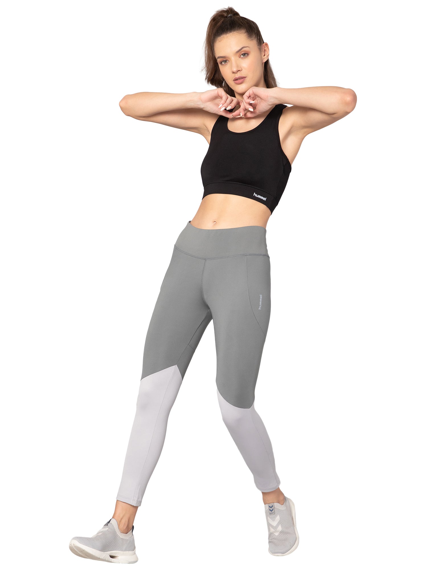 Valerie Slim Fit Polyester Tights - Grey