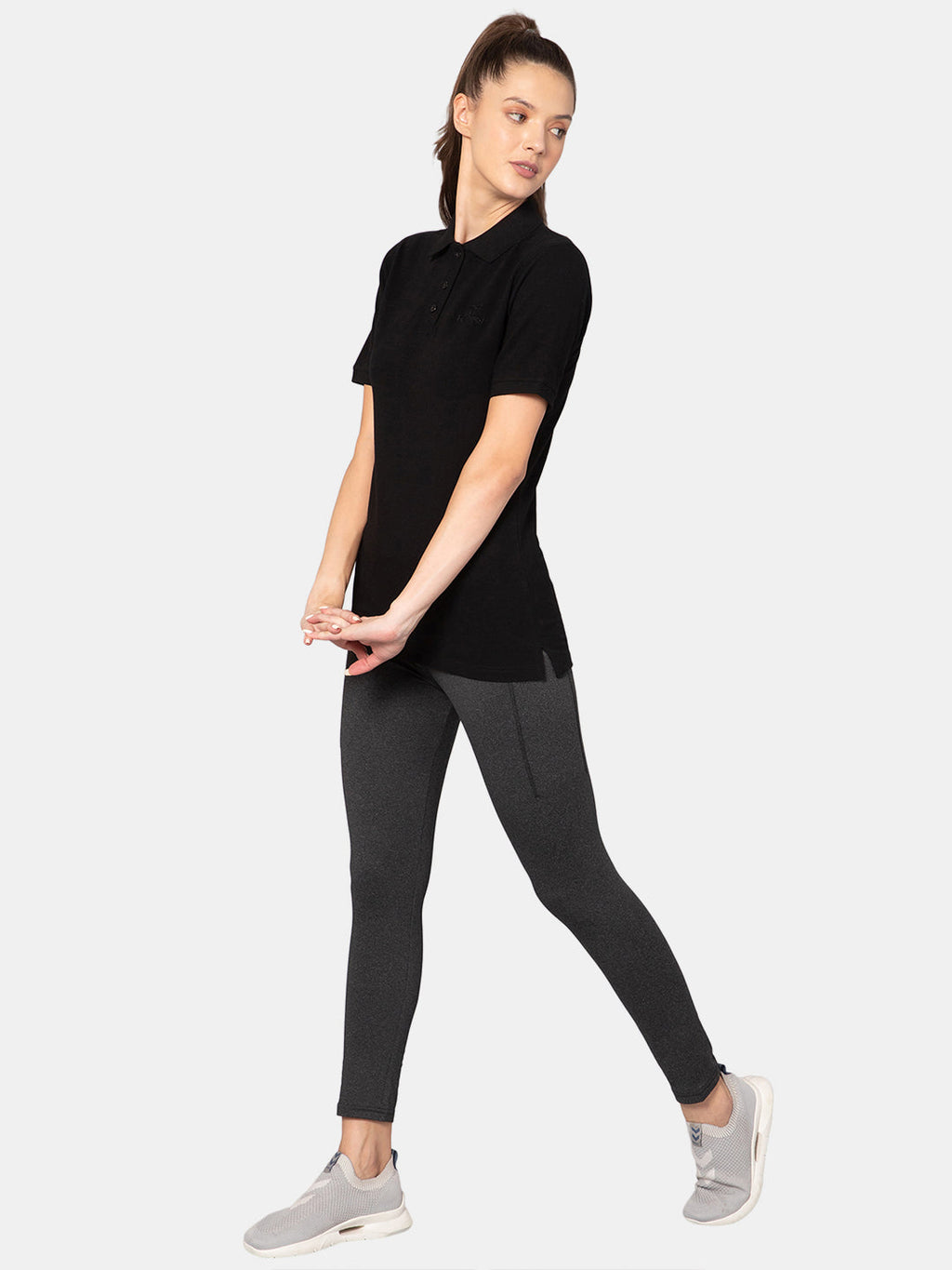 Neff Poly Cotton Polo T-Shirt - Black
