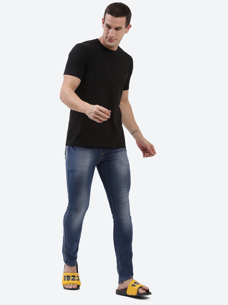 Cam Cotton Poly T-Shirt - Black