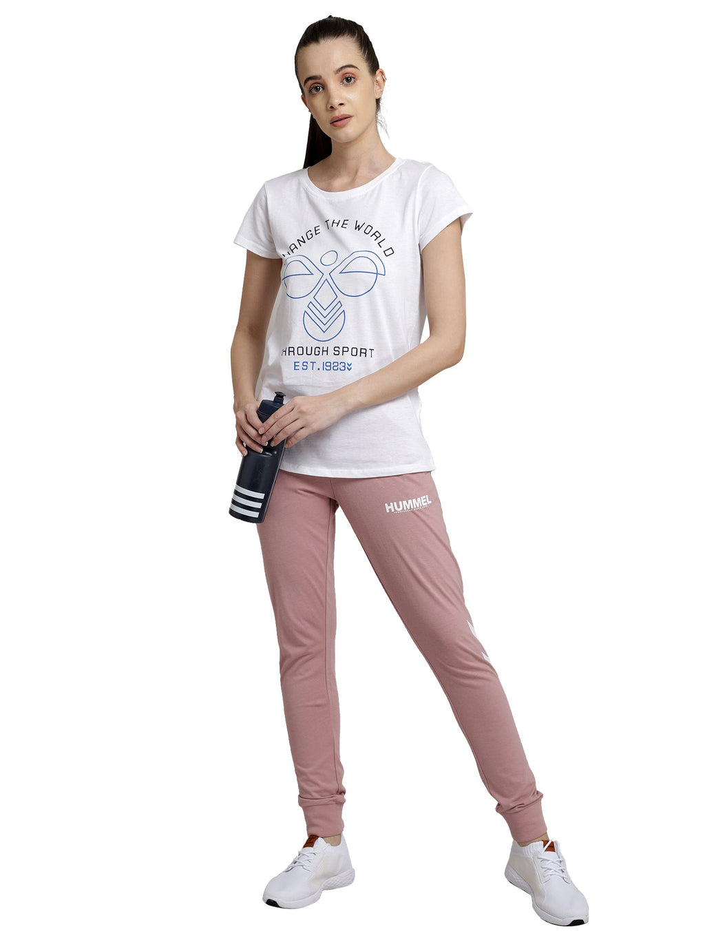 Sandra Cotton Tapered Pant - Pink