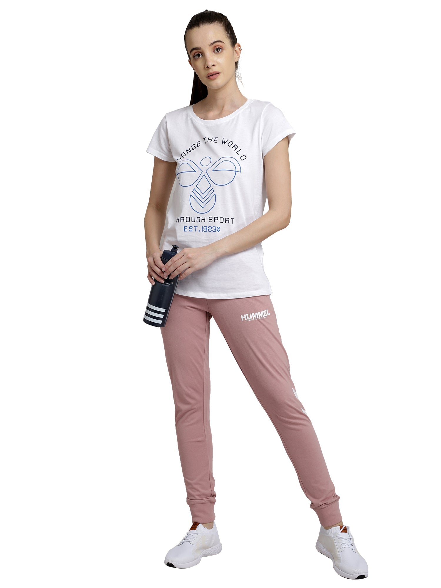 Sandra Cotton Tapered Pant - Pink