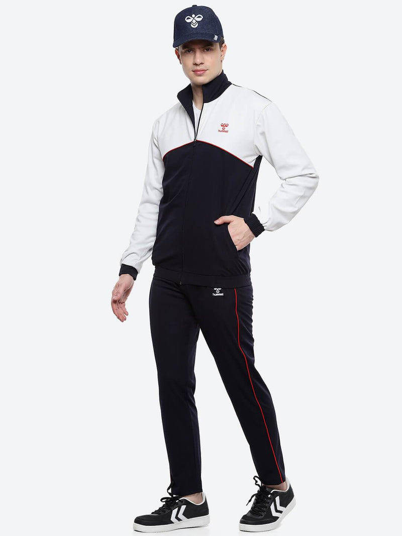 Sladie All-Weather Polyester Tracksuit - Navy/White