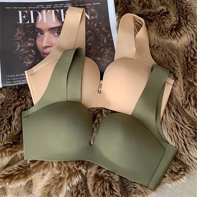 Kanette Seamless Pushup Bralettes Green