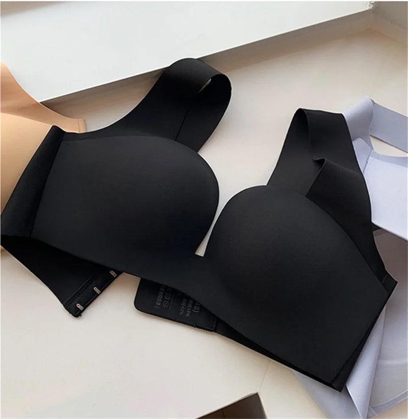 Kanette Seamless Pushup Bralettes Black