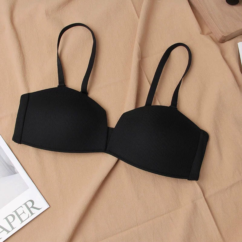 Gello Seamless Pushup Bralettes - Black