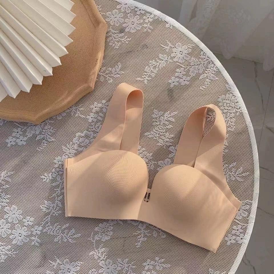 Kanette Seamless Pushup Bralettes Beige
