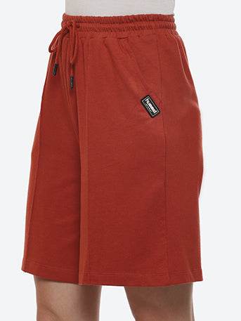 Knack Cotton Poly Skirt - Orange