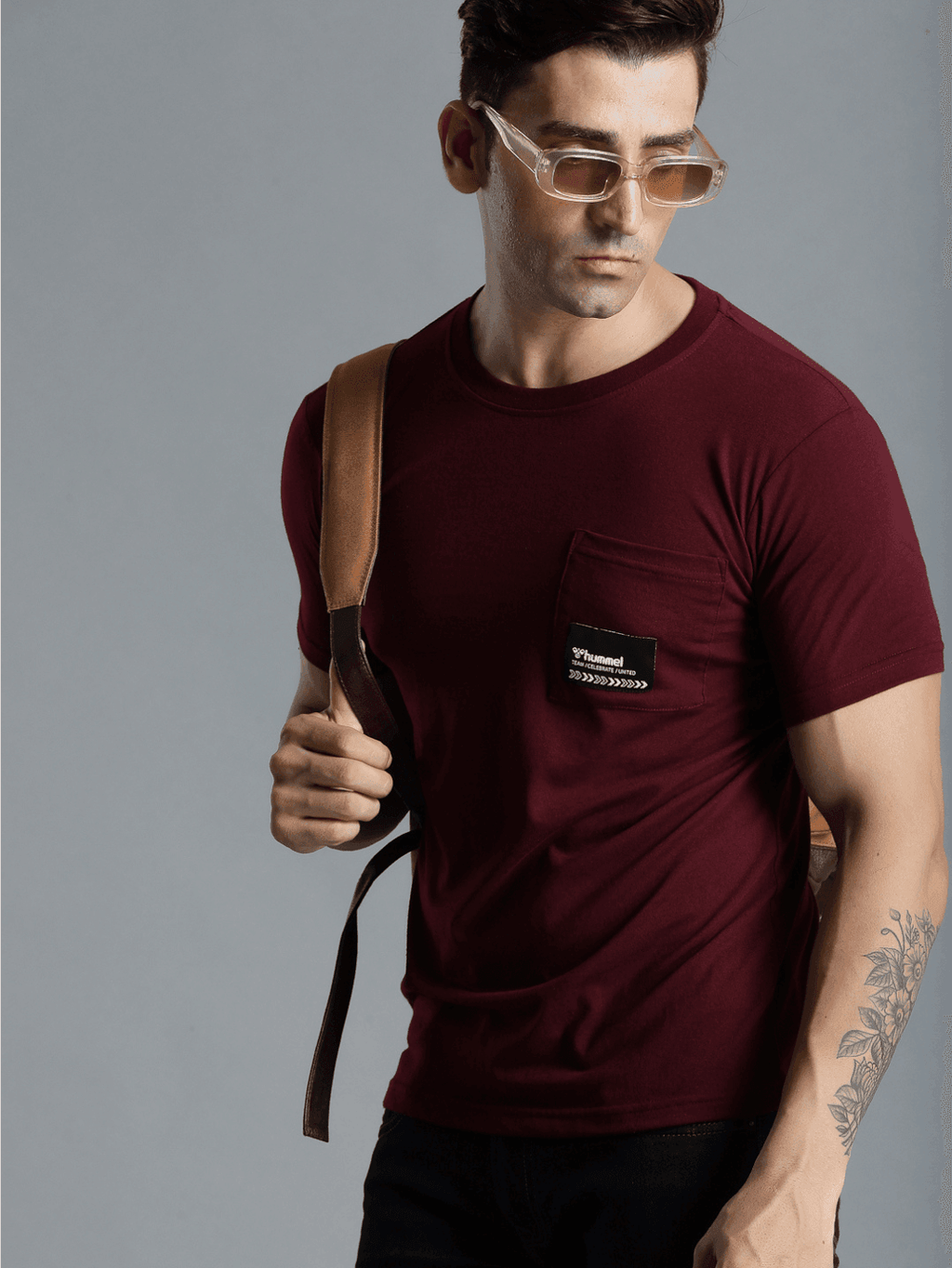 Cavo Cotton Poly T-Shirt - Burgundy