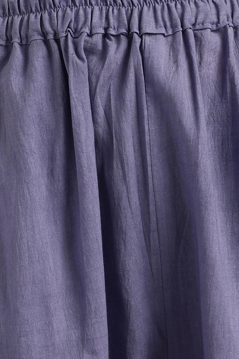 Blue Plain Farsi Pants
