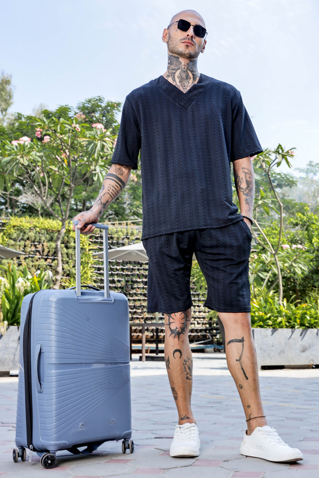 Black Casual Wear Knitted All-Day Comfort Shorts