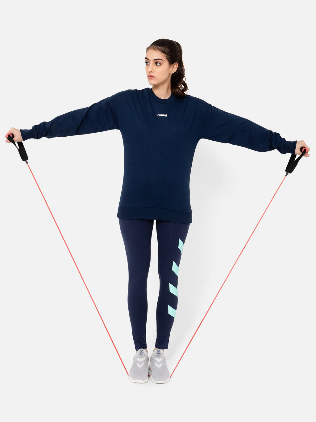 Casoi Cotton Poly Sweatshirt - Navy
