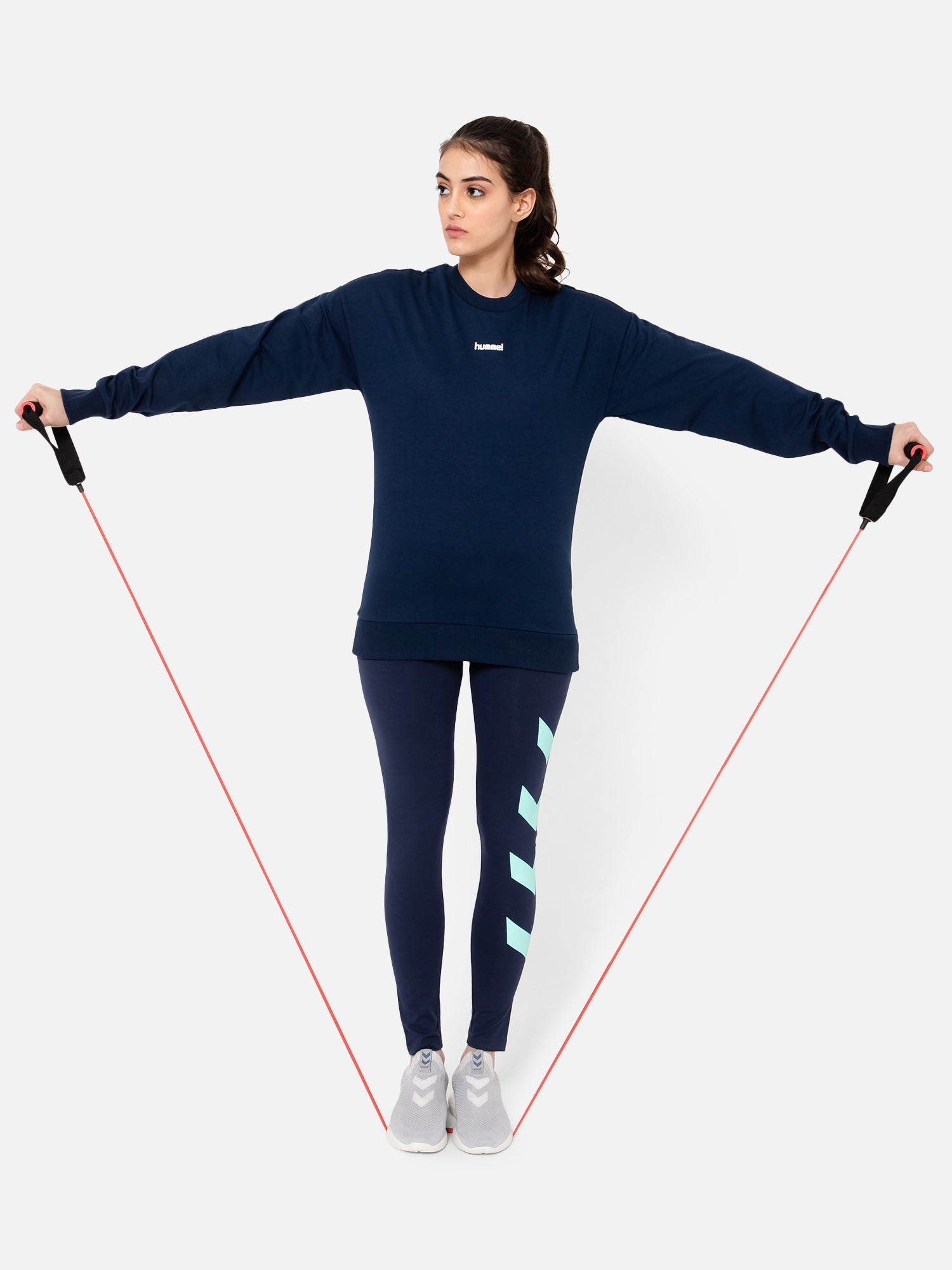 Casoi Cotton Poly Sweatshirt - Navy