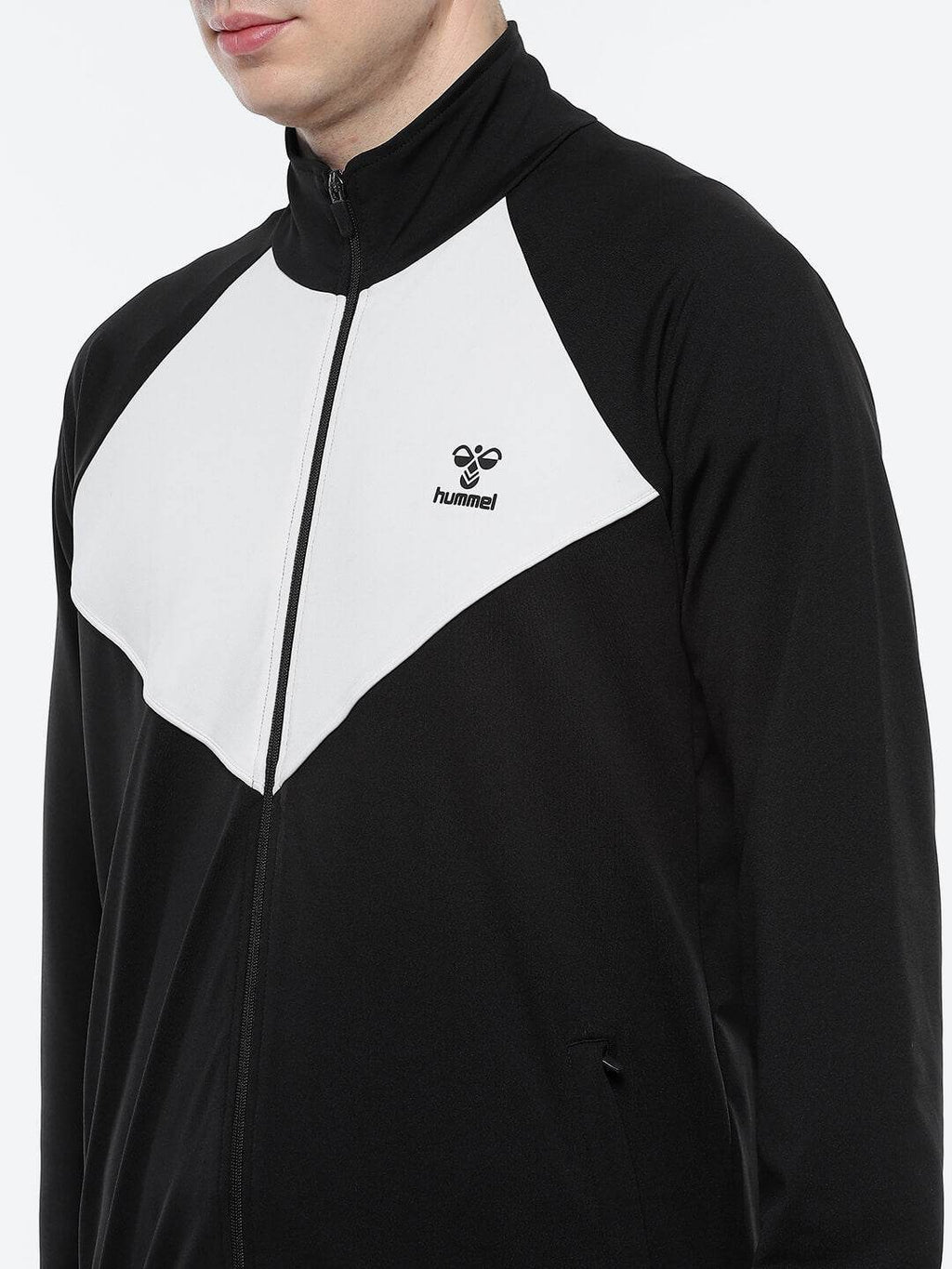 Spike Polyester Spandex Tracksuit - Black/White