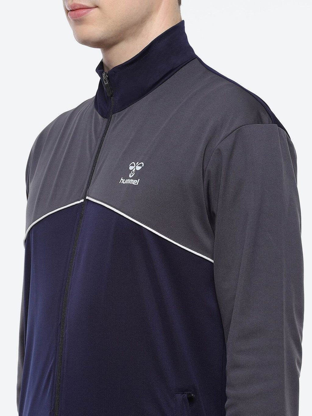 Sladie All-Weather Polyester Tracksuit - Navy/Grey