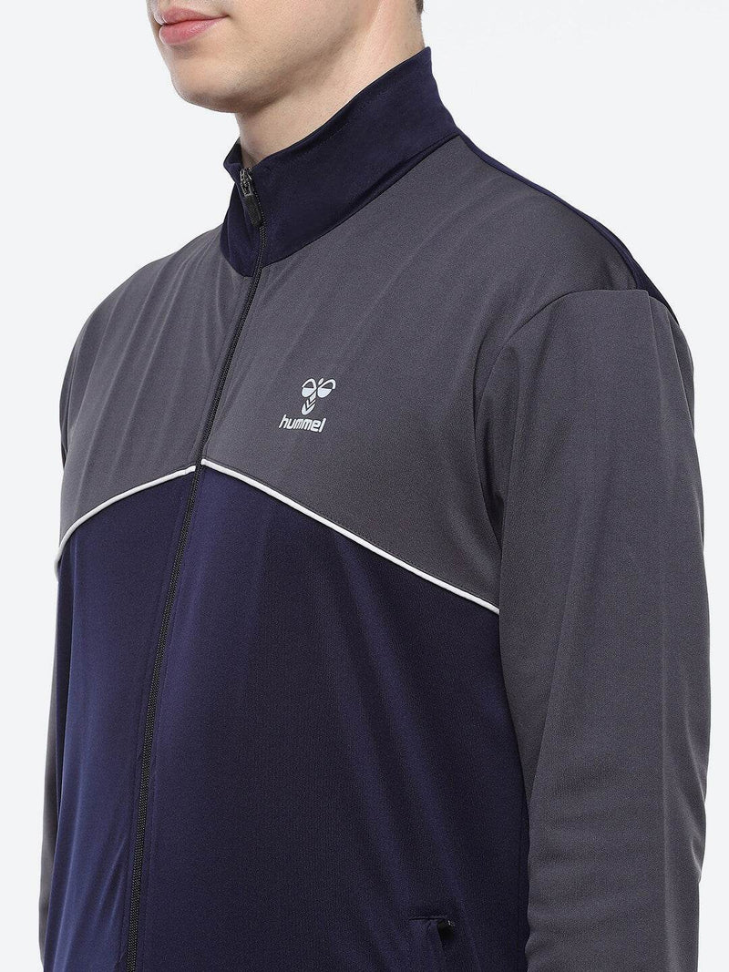 Sladie All-Weather Polyester Tracksuit - Navy/Grey