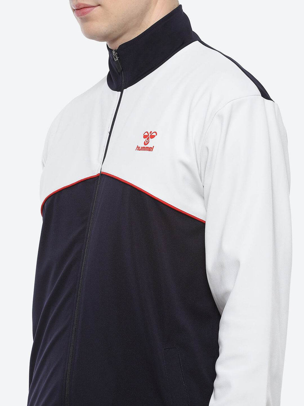 Sladie All-Weather Polyester Tracksuit - Navy/White