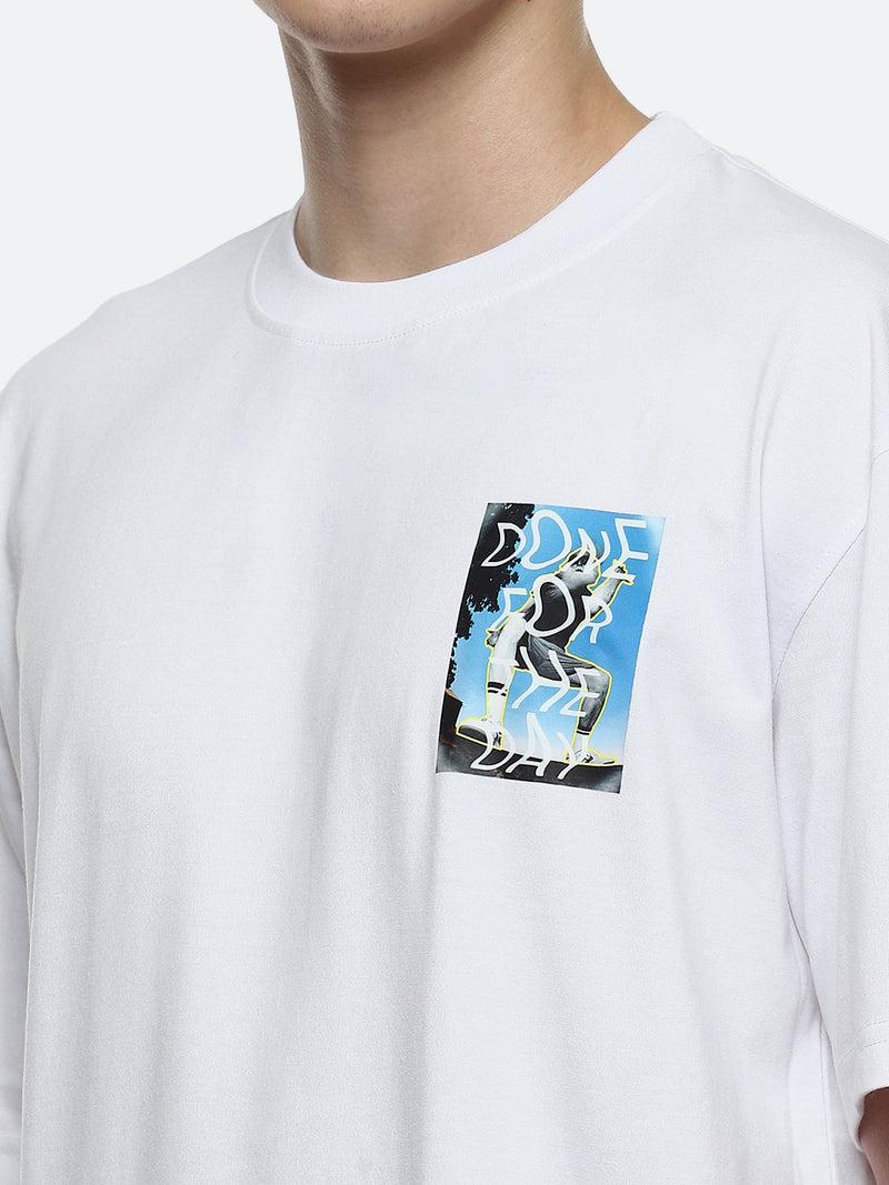 Wrap Oversized T-Shirt - White