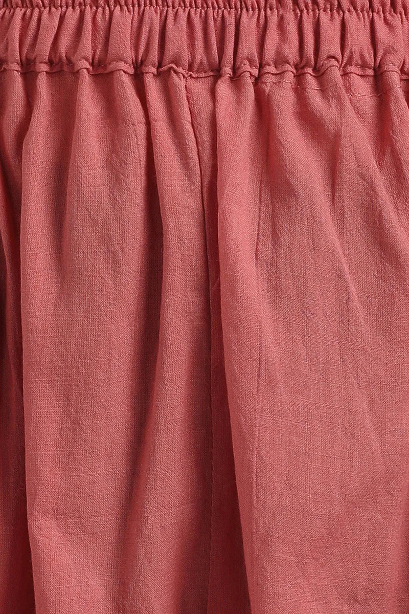 Peach Plain Farsi Pants