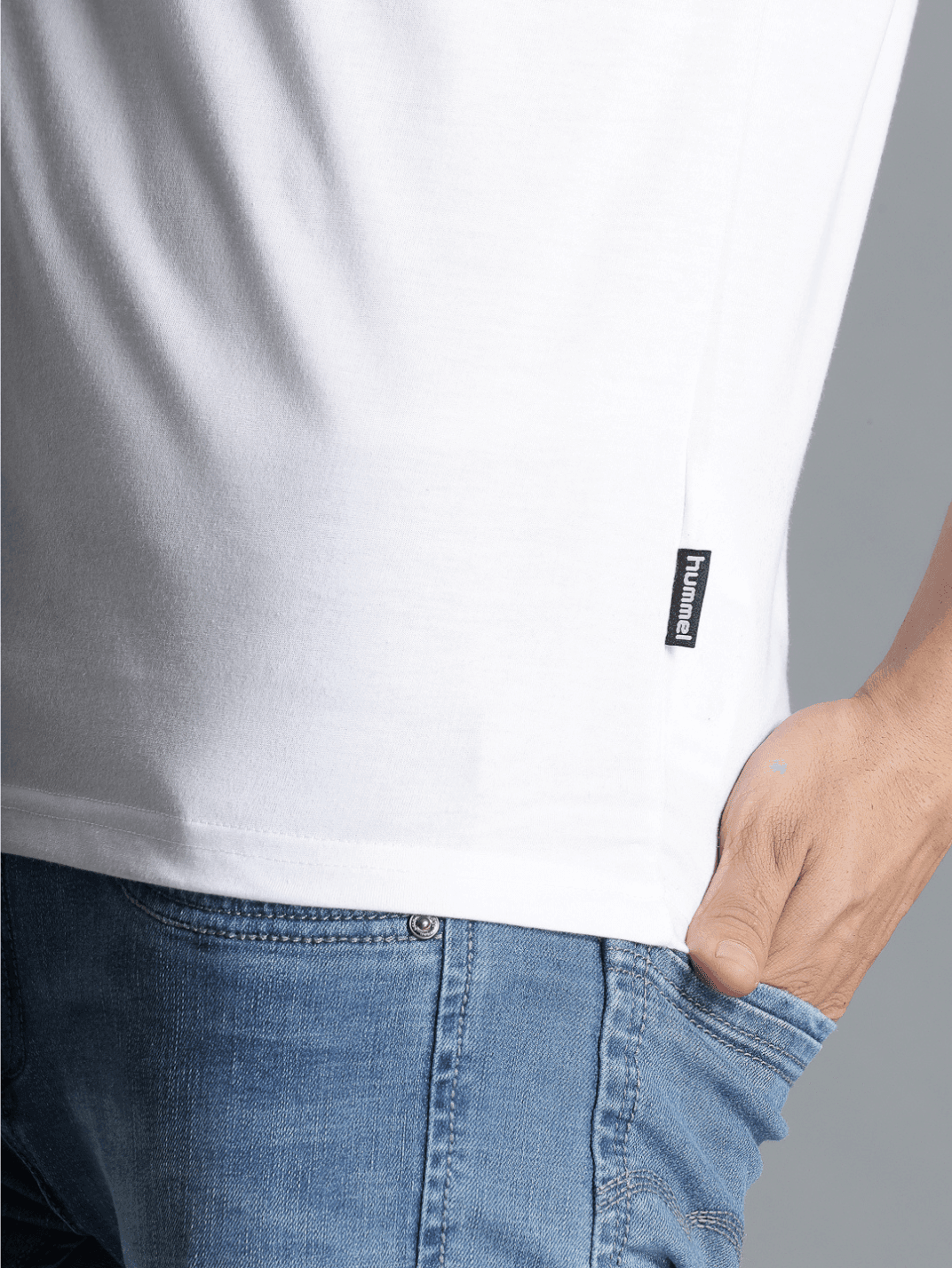 Cam Cotton Poly T-Shirt - White