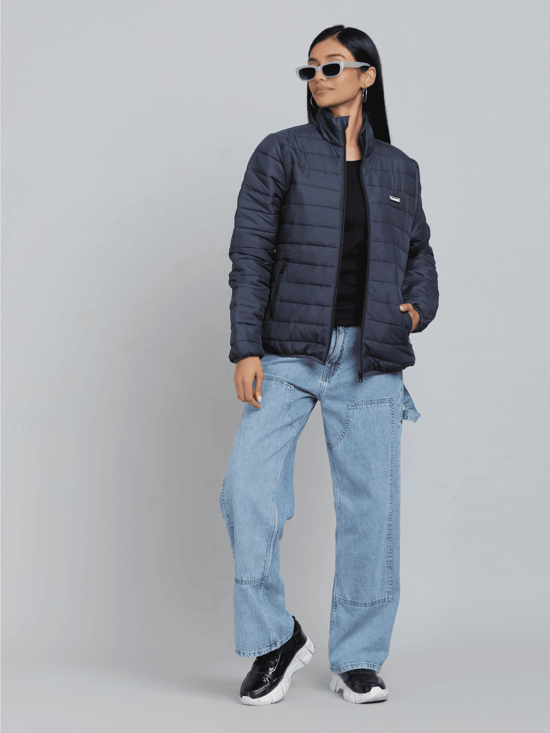 Benne Bomber Jacket - Navy Blue