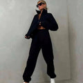 Abra Luxe Winter Coord Set - Tracksuit - Black