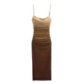 Martha Bodycon Summer Dress - Brown