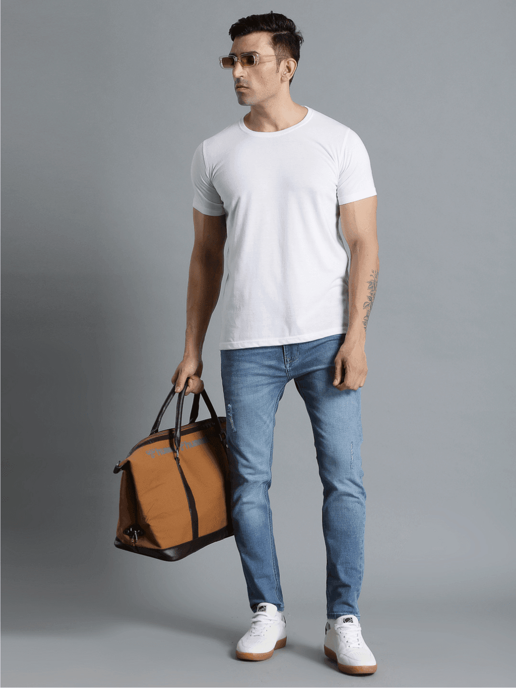 Cam Cotton Poly T-Shirt - White