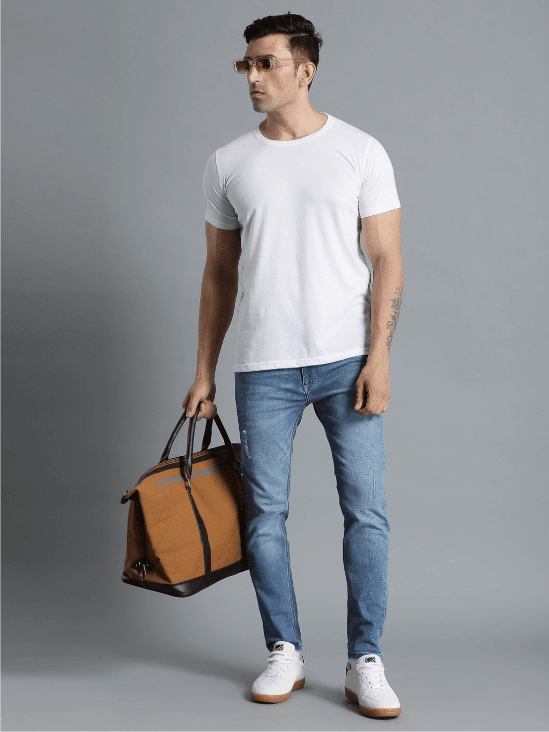 Cam Cotton Poly T-Shirt - White