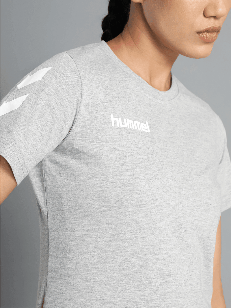 Go Cotton Poly T-Shirt - Grey Melange