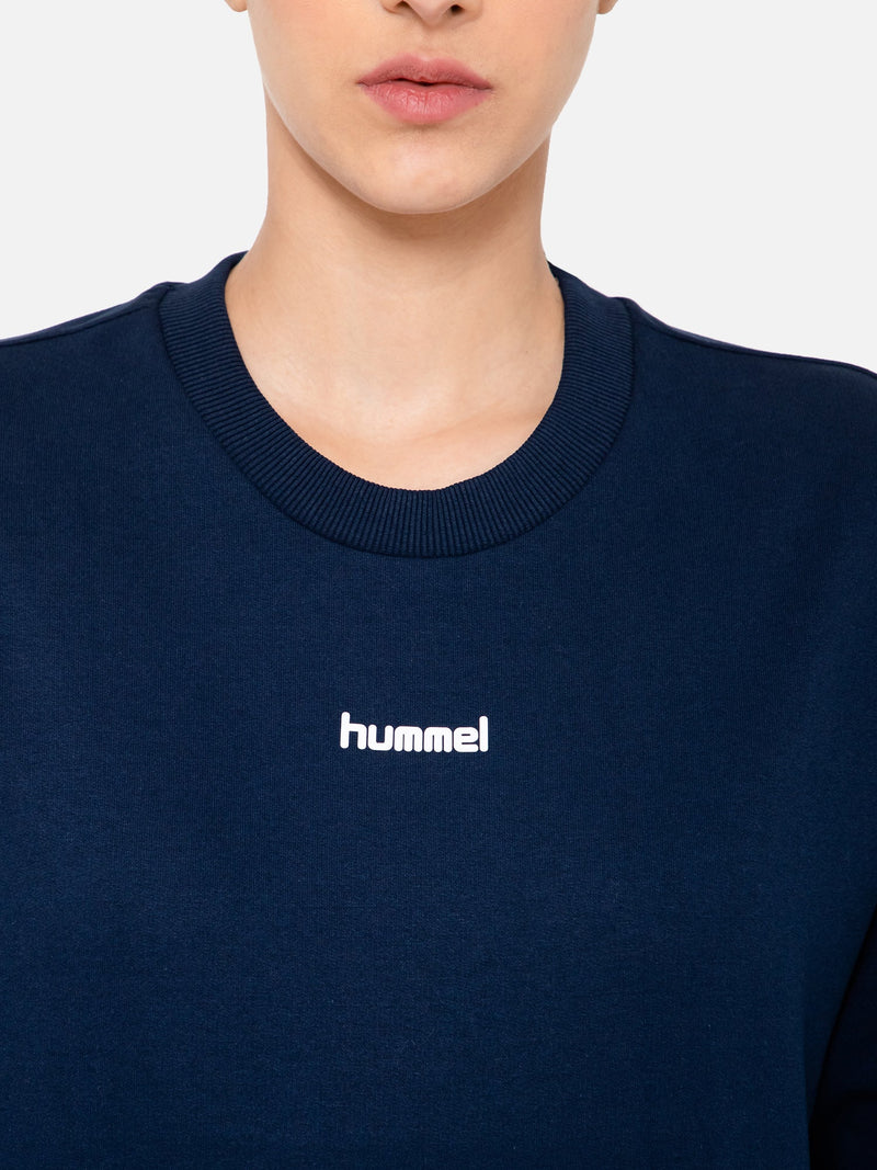 Casoi Cotton Poly Sweatshirt - Navy