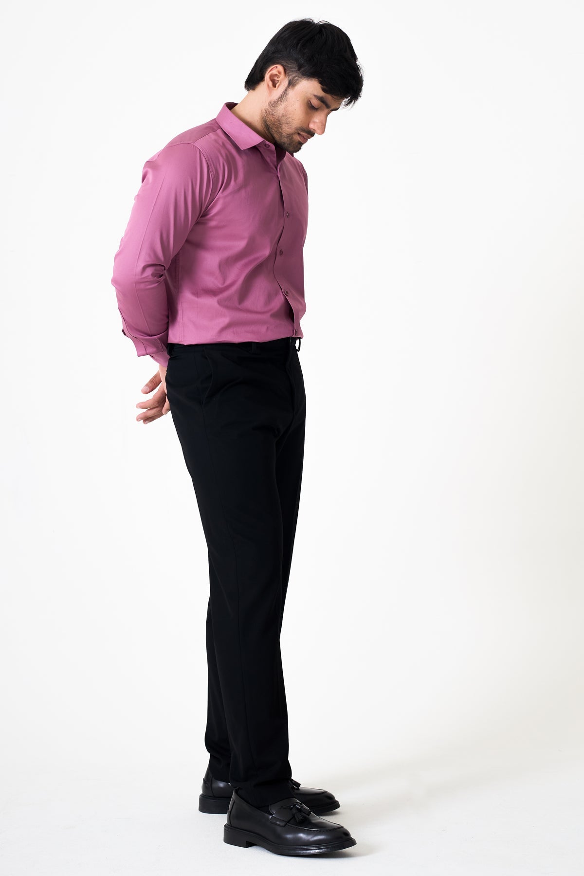 Mellow Mauve 2 way stretchable Classic shirt - Regular fit