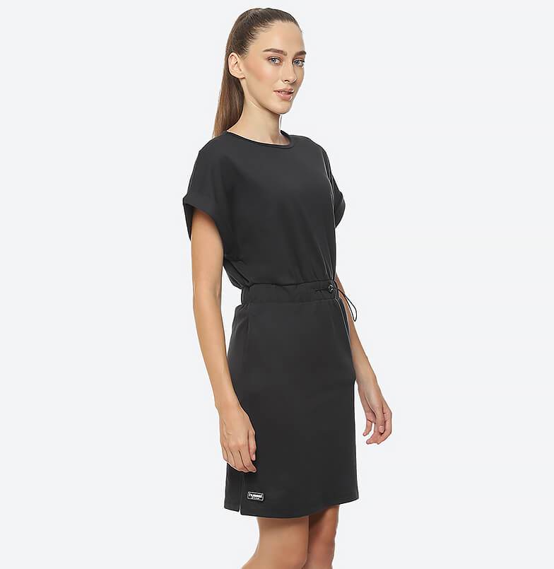 Liss Cotton Poly Dress - Black