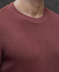 Rust Ombre Knit T-Shirt